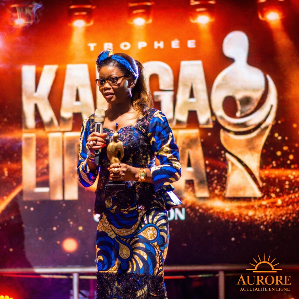 Madame Miclaudia MUNZEMBA sacrée “Meilleure femme leader” au Trophée Kanga Liputa