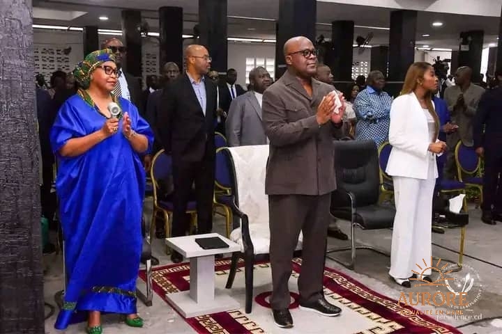 RDC : Félix Tshisekedi participe au culte de l'Église Armée de Victoire, une prédication sur « La foi dans la tempête »