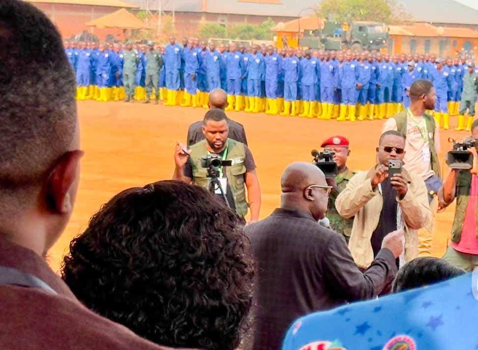 RDC : à Kaniama-Kasese, Tshisekedi promet un emploi public aux ex-Kuluna réinsérés et salue l'œuvre du Service national
