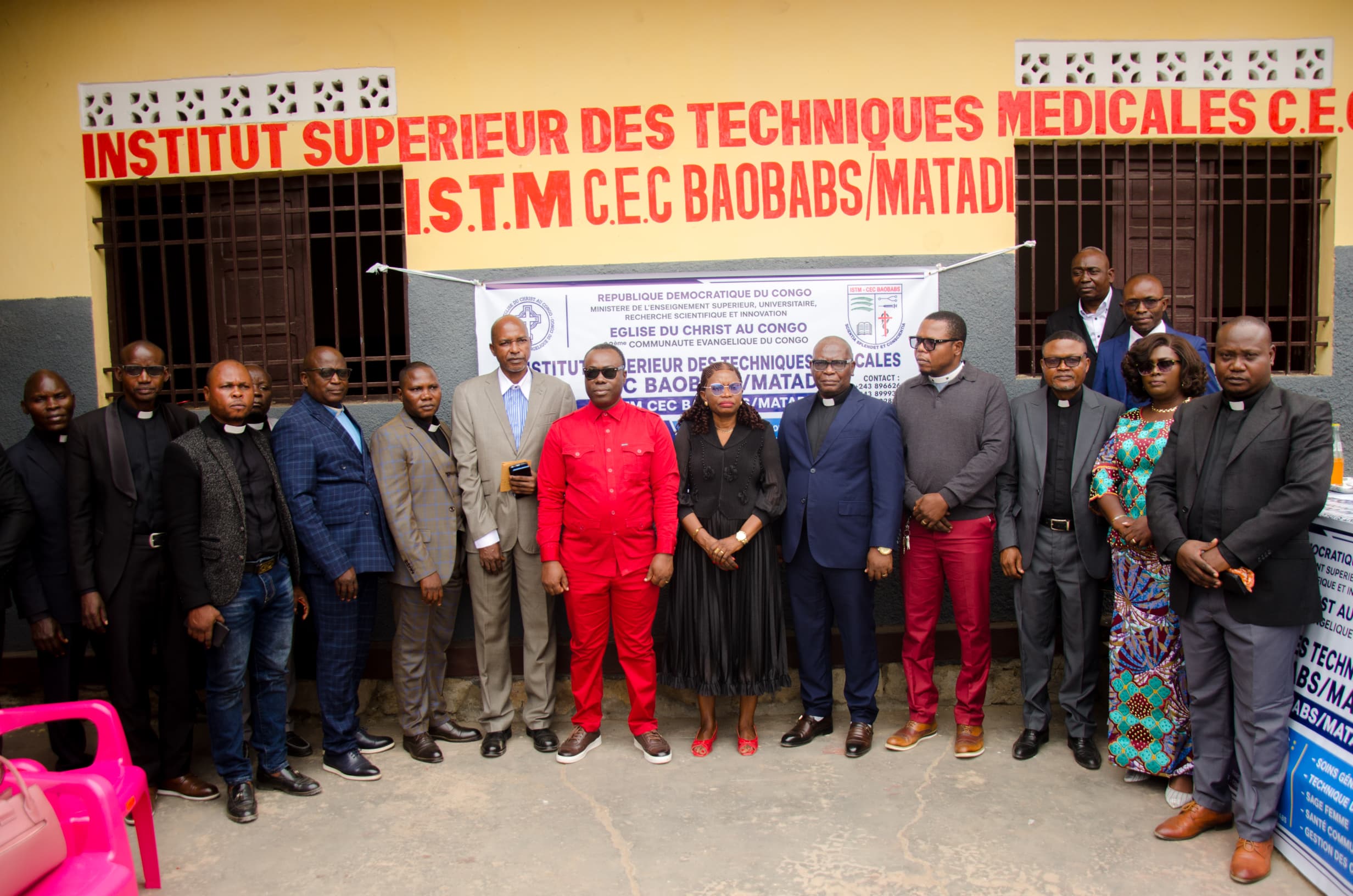 Matadi : le Maire Dominique Nkodia Mbete inaugure l'Institut Supérieur Médical de la CEC Baobab