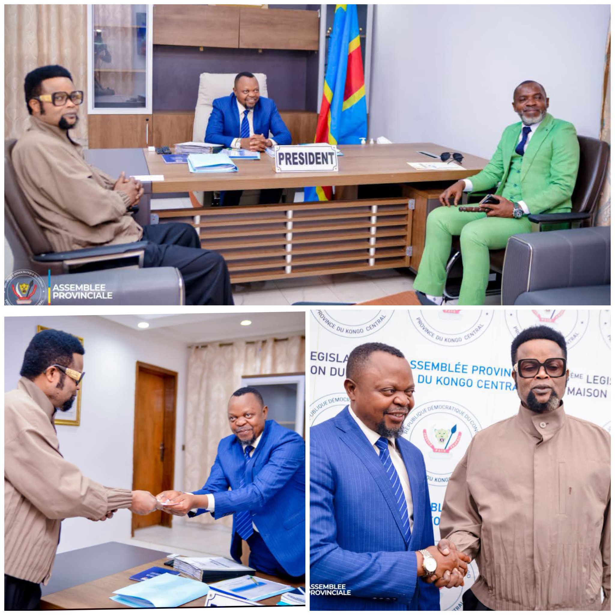 Kongo Central : Félix Wazekwa reçu par le président de l’Assemblée provinciale à Matadi