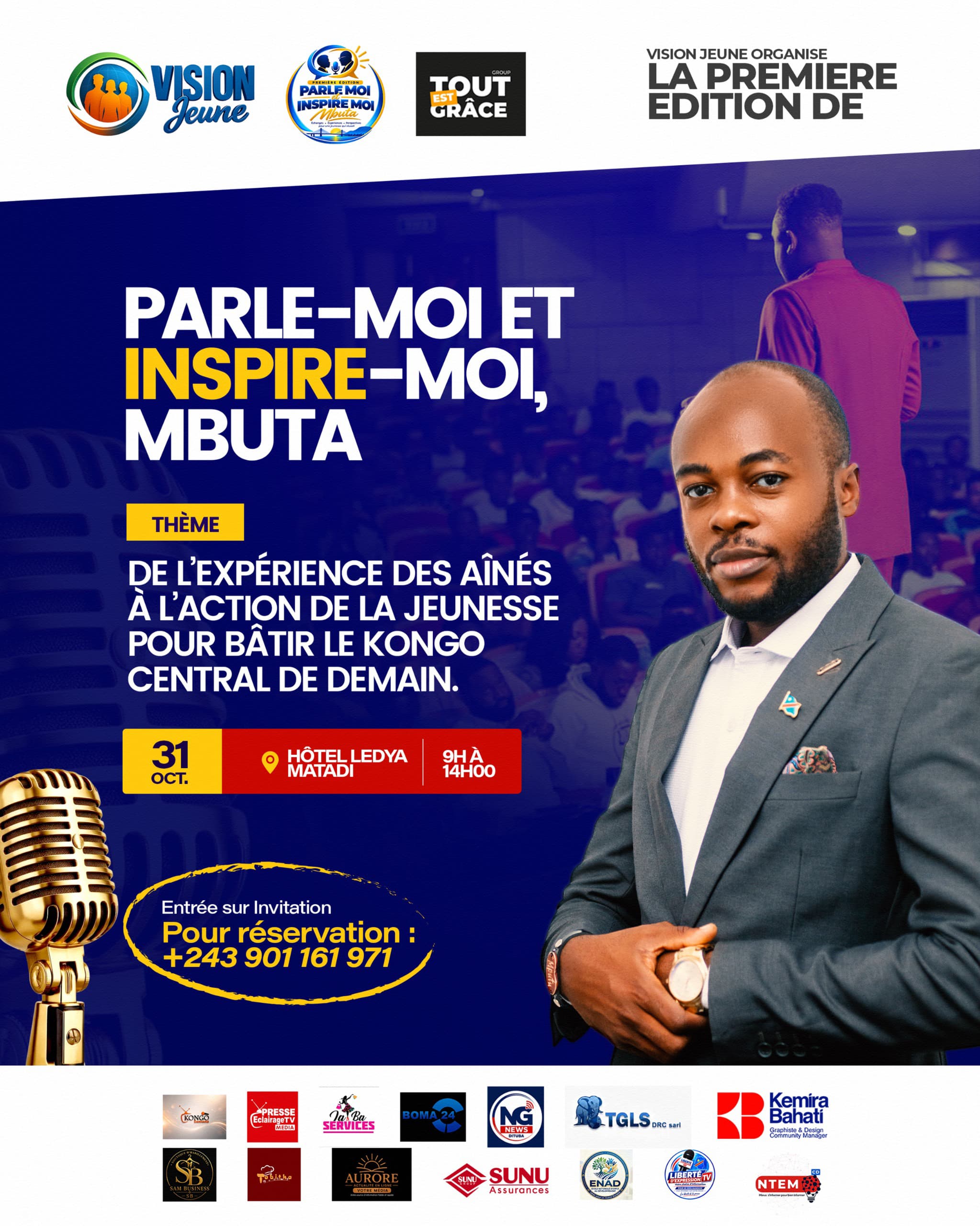 Matadi : l'organisation Vision Jeune lance la première édition de l’événement intergénérationnel « Parle-moi et Inspire-moi, Mbuta »