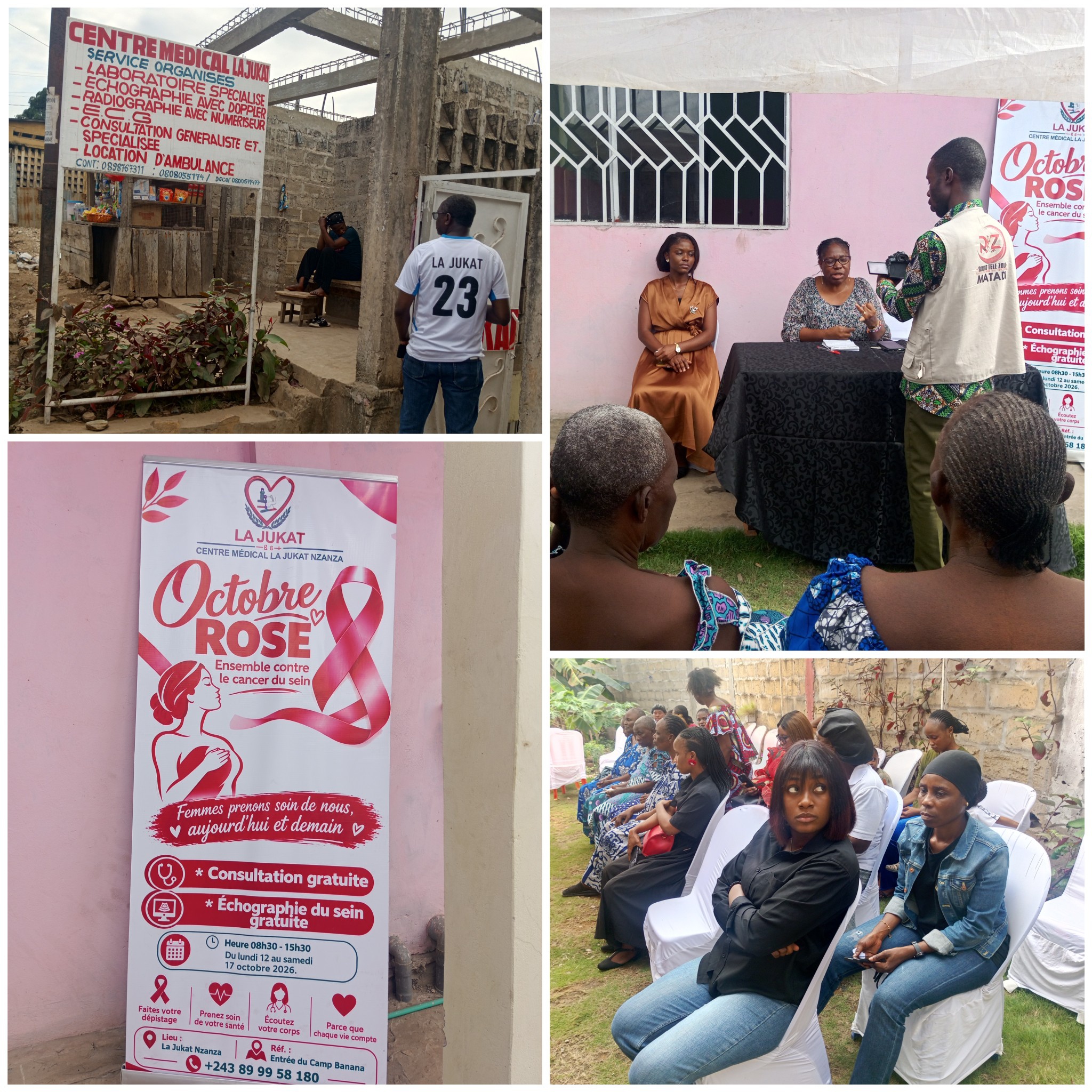 Matadi : le Centre Médical Lajukat sensibilise les femmes au dépistage du cancer du sein.